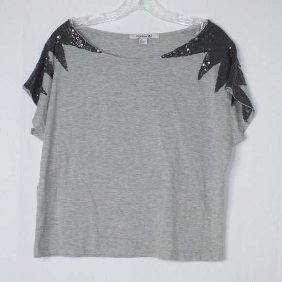 FOREVER 21 LOT 3 SHIRT TOP LEGGINGS SZ LARGE KNIT SEQUIN AZTEC SNOWFLAKE WOMENS - Picture 6 of 13